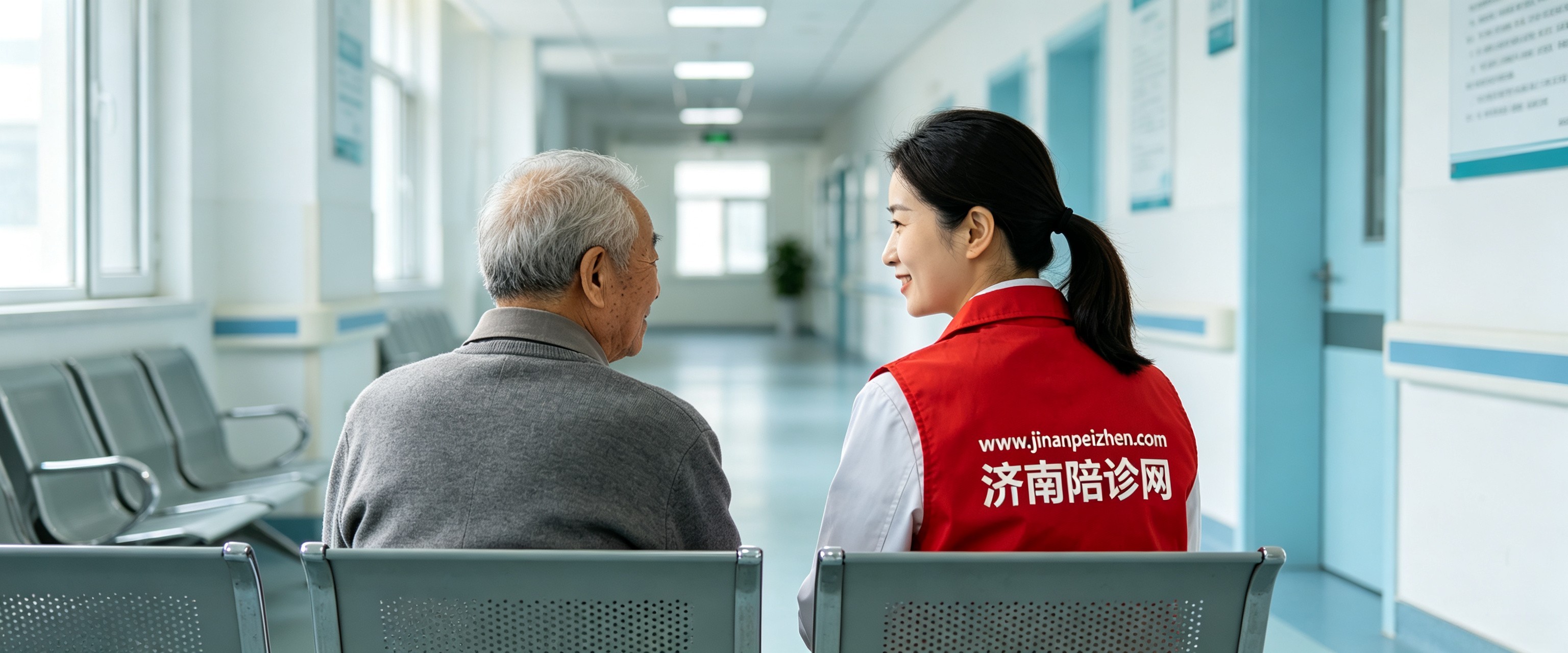 济南陪诊网专业陪诊师陪同老人就医